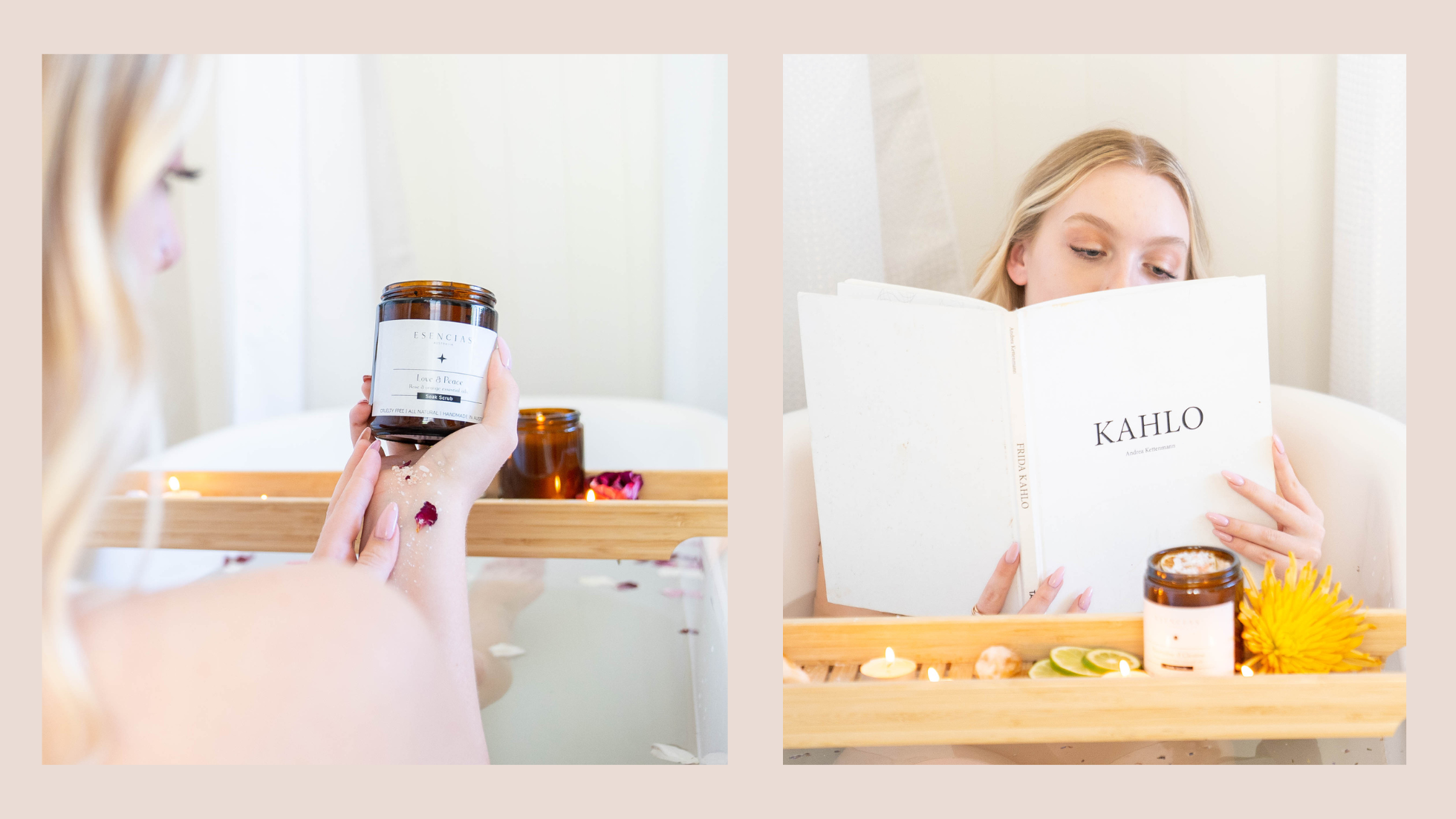 Candles for self-care ritual
