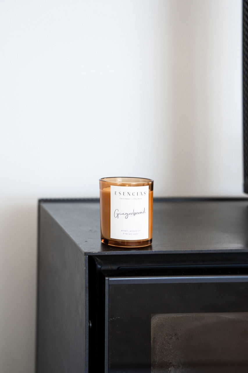 Christmas Range Gingerbread on fireplace to show the warmth of the season. 